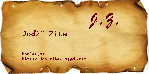 Joó Zita névjegykártya